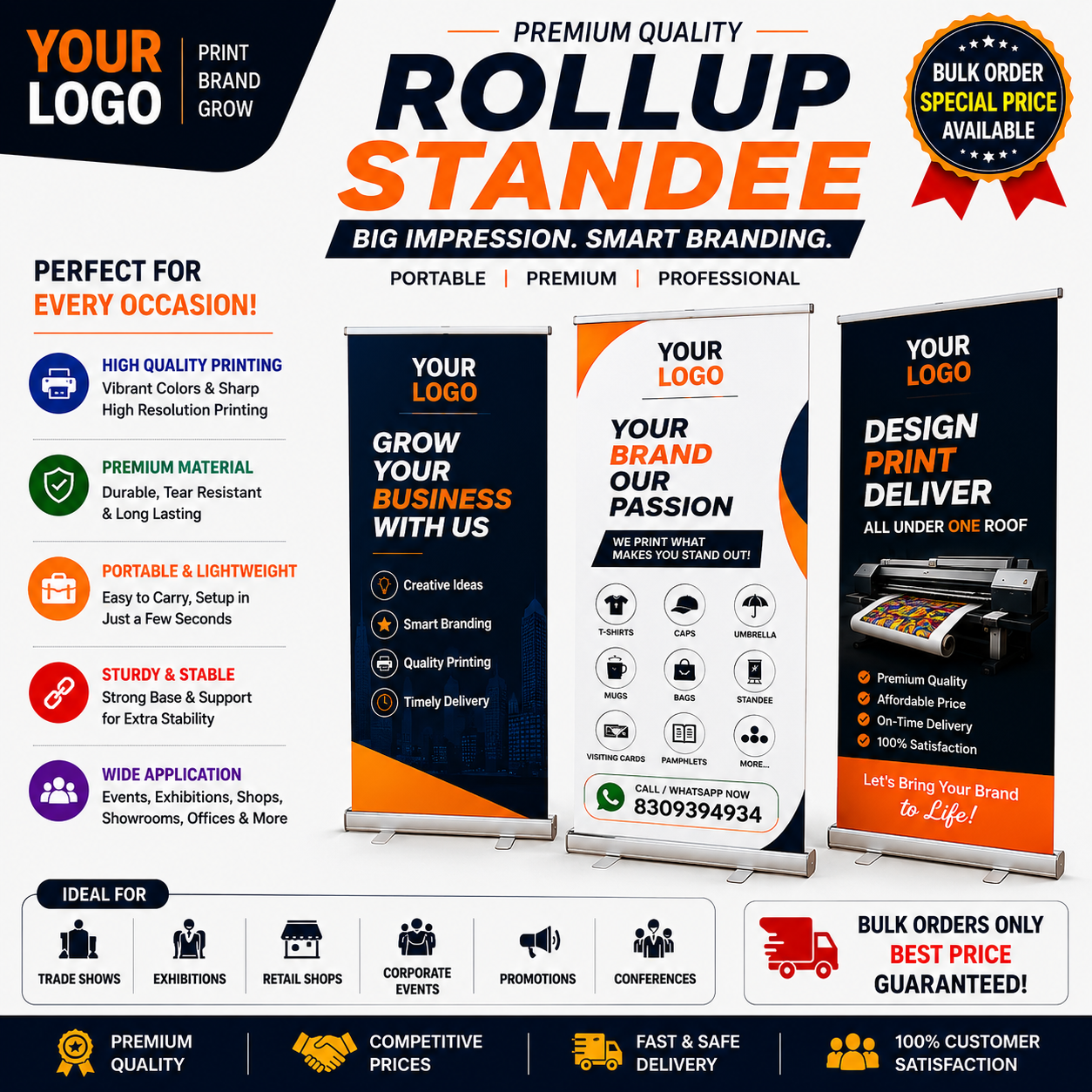 TeqqnoWorld Rollup Standee